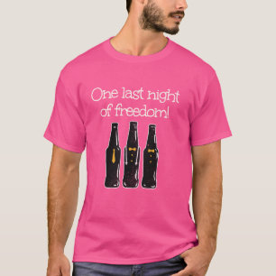Lustige Junggesellenflaschen für die letzte Nacht T-Shirt