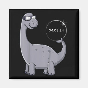 Lustige Jungs Sonnenfinsternis Dino 04 08 Magnet