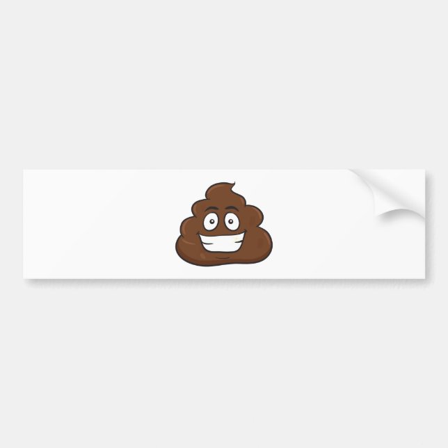 lustige kack-Emoji Autoaufkleber (Vorne)