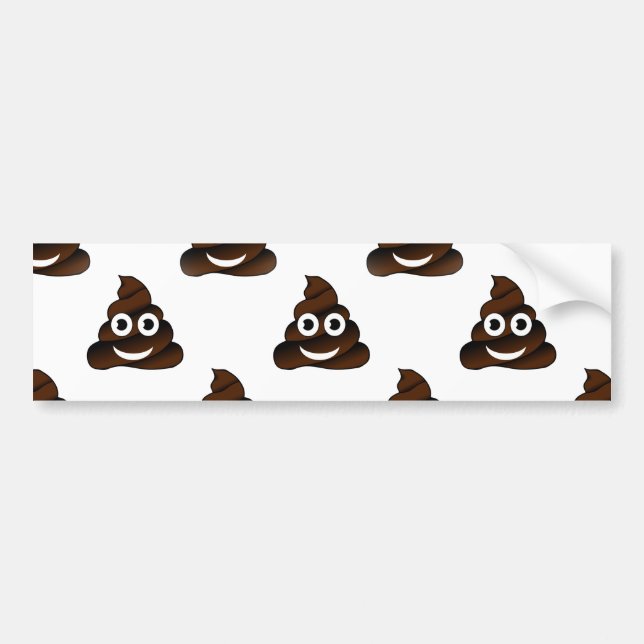 lustige kack-Emoji Autoaufkleber (Vorne)