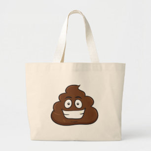 lustige kack-Emoji Jumbo Stoffbeutel
