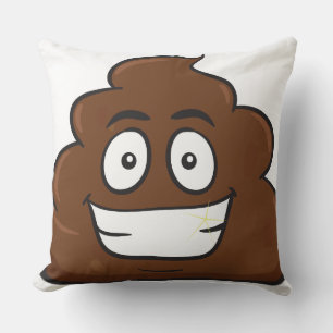 lustige kack-Emoji Kissen