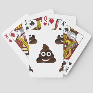 lustige kack-Emoji Spielkarten