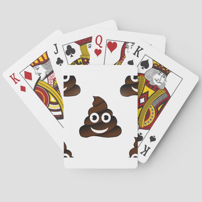 lustige kack-Emoji Spielkarten (Rückseite)