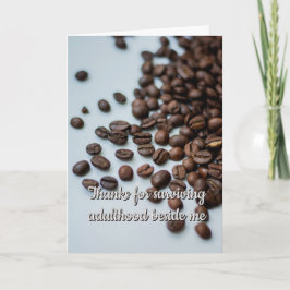 Lustige Kaffee Humor Freundschaft Grußkarte Karte