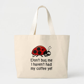 Lustige Kaffee-Liebhaber-Taschen-Tasche Jumbo Stoffbeutel