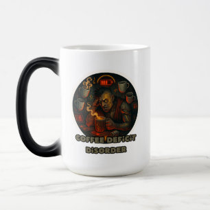 lustige Kaffee Low-Batterie-Tasse Verwandlungstasse