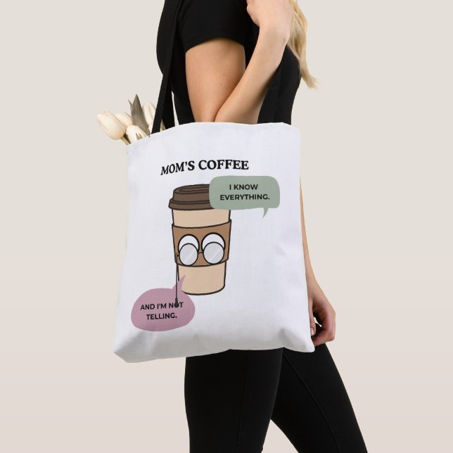 Lustige Kaffee-Mutter-Geheimwissen-Zitat (Von Nahem)