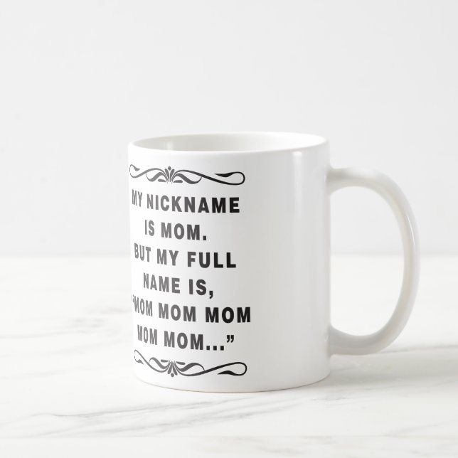 Lustige Kaffee-Tasse für MAMA Kaffeetasse (Rechts)