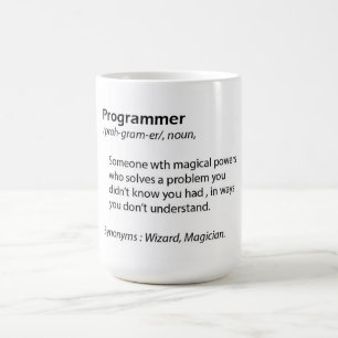 Lustige Kaffee-Tasse - Programmiererdefinition - Kaffeetasse