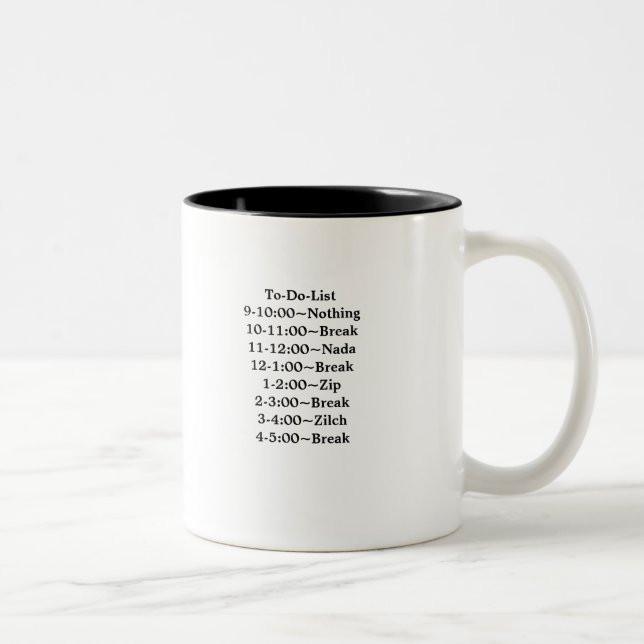 Lustige Kaffee-Tassen "lustige Bürogeschenk-Tasse Zweifarbige Tasse (Rechts)