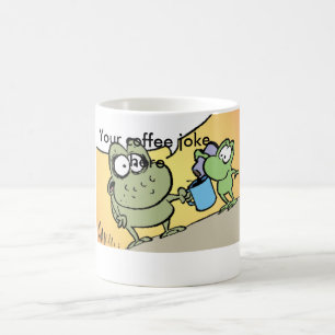 Lustige Kaffee-Witz-Cartoon-Tasse Tasse