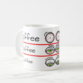 Lustige Kaffeestimmungsebenen-Design Kaffeetasse