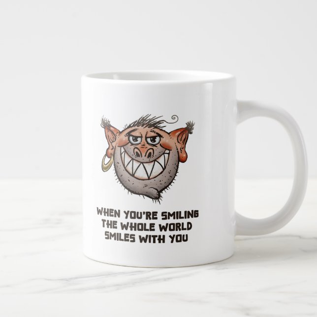Lustige Kaffeetasse Jumbo-Tasse (Rechts)