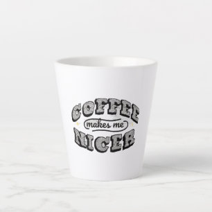 Lustige Kaffeetasse - "Kaffee Macht Mich Nett" Milchtasse