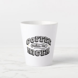 Lustige Kaffeetasse - "Kaffee Macht Mich Nett" Milchtasse