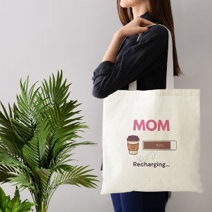 Lustige Kaffeetasse Mama Aufladung Kaffee Zitat Tragetasche