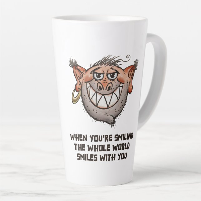 Lustige Kaffeetasse Milchtasse (Rechte Ecke)