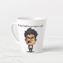 Lustige Kaffeetasse – Rede nicht mit mir vor dem K