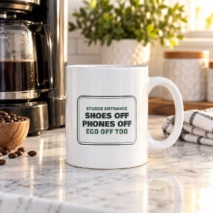 Lustige Kaffeetasse Schuhe Aus Handys Aus Ego Aus