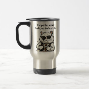 Lustige Kaffeetassen mit Typografie für Arbeitskol