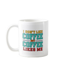 Lustige Kaffeetypografie-Design 