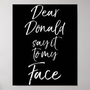 Lustige Kamala Harris Zitat Süße Liebe Donald Sag Poster