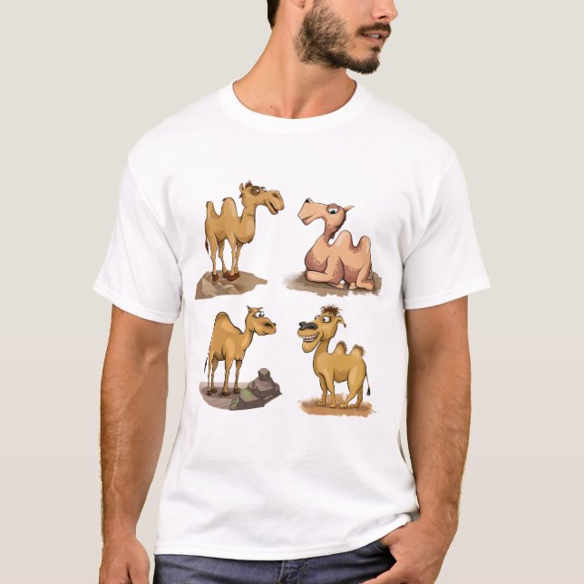 Lustige Kamel-Sammlung. T-Shirt (Vorderseite)