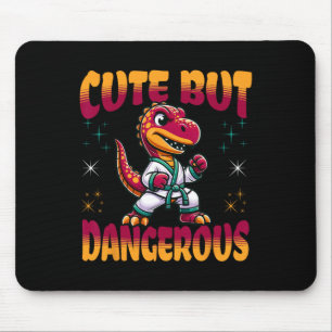 Lustige Kampfsportarten Karate Taekwondo Dinosaur  Mousepad