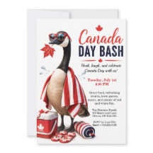 Lustige Kanadagans Canada Day-Party BBQ-Poolparty