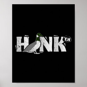 Lustige Kanadische Gans Gänse Honk Nord Vogeljagd Poster