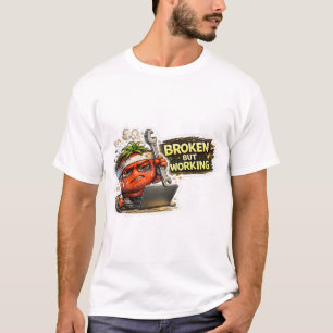Lustige kaputte aber funktionierende Retro-PC-Comp T-Shirt