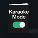 Lustige Karaoke-Kunst für Männer Frauen Musik Säng Karte<br><div class="desc">Lustige Karaoke-Kunst für Männer Frauen Musik Sänger Karaoke-Fans</div>