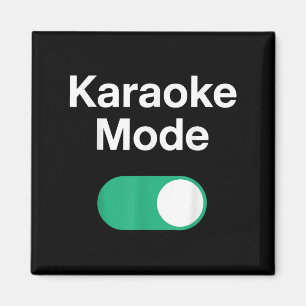 Lustige Karaoke-Kunst für Männer Frauen Musik Säng Magnet