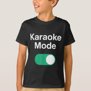 Lustige Karaoke-Kunst für Männer Frauen Musik Säng T-Shirt