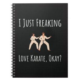 Lustige Karate-Geschenke für Sie Ihn Erwachsener K Notizblock