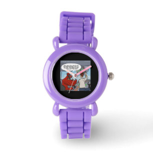 Lustige Kardinal Jumbo Jet Pilot Damen Uhr