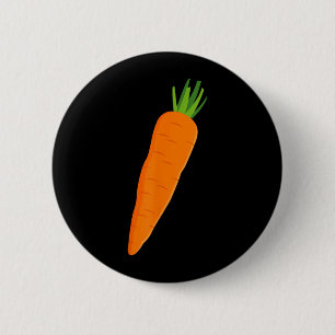 Lustige Karotte Gemüse Halloween Button