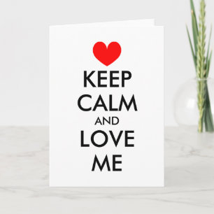 Lustige Karte   des Valentines Tagesbehalten Ruhe