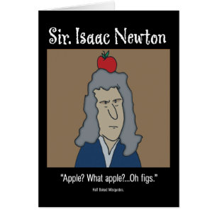 Lustige Karte - Newton Karte