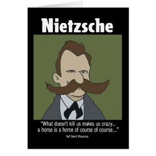 Lustige Karte - Nietzsche Karte