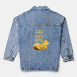 Lustige Kartoffel-Essensliebhaber-Denimjacke Jeansjacke