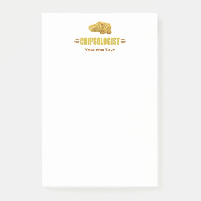 Lustige Kartoffelchip-Liebhaber Post-it Klebezettel (Vorderseite)
