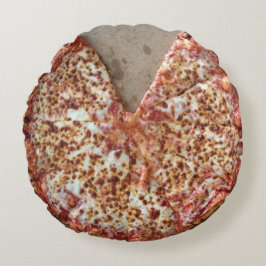Lustige Käse-Pizza Rundes Kissen