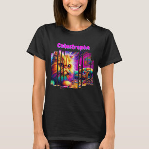 Lustige Katastrophe Bunte psychedelische Kunst Par T-Shirt