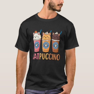 Lustige Katpuccino-Katze Cappuccino Kaffee Süße Ka T-Shirt