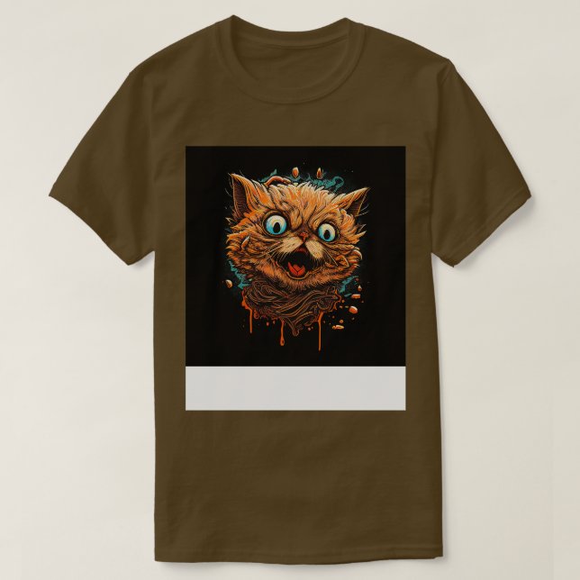 lustige Katze 1 T-Shirt (Design vorne)