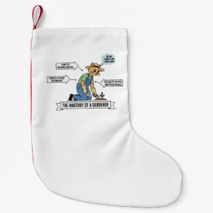 Lustige Katze Anatomie eines Gärtners   Süßer Haus Kleiner Weihnachtsstrumpf