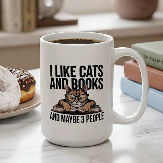 Lustige Katze antisoziale Kitty Introvertierte Buc Kaffeetasse (Von Creator hochgeladen)