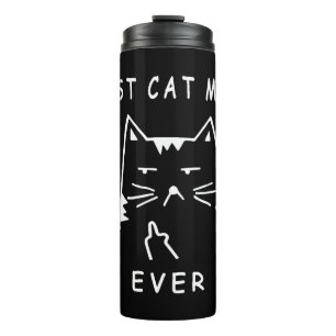 lustige Katze Beste Mutter, die je mit meiner Katz Thermosbecher